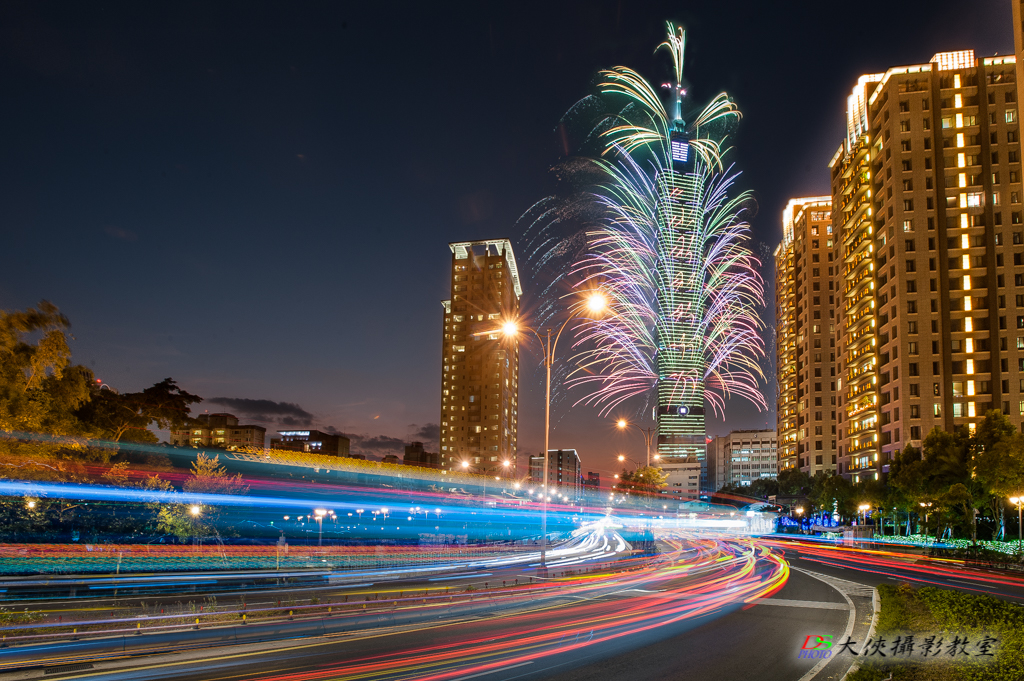 台北101跨年煙火的拍攝地點
